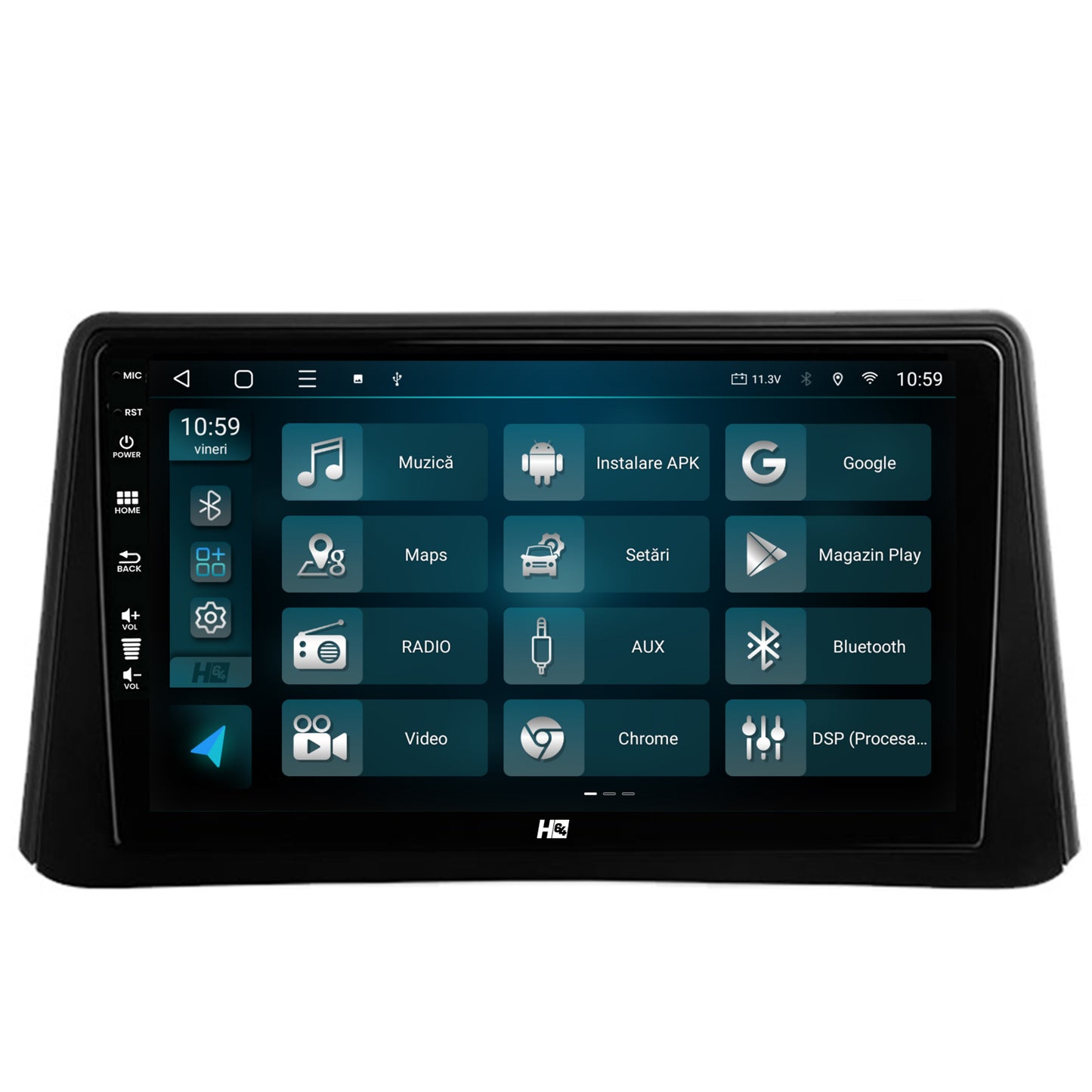 Navigatie HUB64 Opel Mokka (2012-2016), 6GB RAM, Android, Octacore, Slot Sim 4G, DSP, GPS, Wi-FI, Carplay, Android Auto, USB, Bluetooth, Waze, Touchscreen, 9 Inch