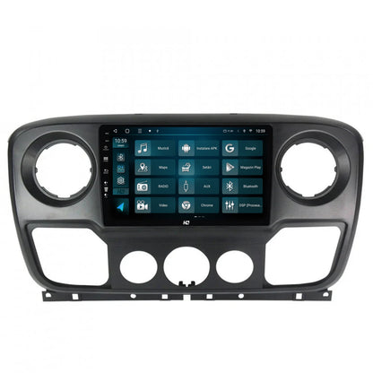 Navigatie HUB64 Opel Movano / Renault Master / Nissan NV400 (2011-2019), 2GB RAM, Android, GPS, Wi-FI, Carplay, Android Auto, USB, Bluetooth, Radio, Waze, Touchscreen, 10.1 inch