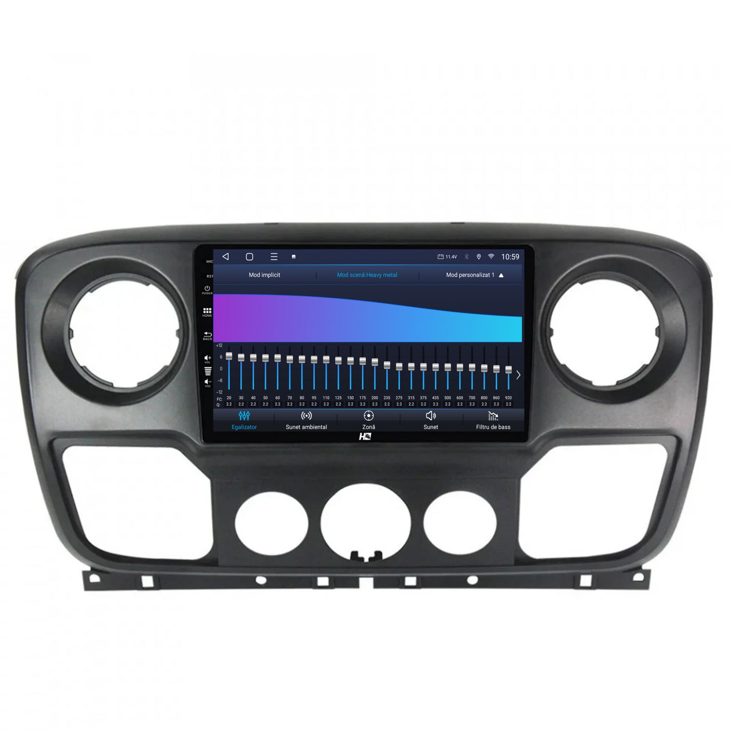 Navigatie HUB64 Opel Movano / Renault Master / Nissan NV400 (2011-2019), 4GB RAM, Android, Octacore, Slot Sim 4G, DSP, GPS, Wi-FI, Carplay, Android Auto, USB, Bluetooth, Waze, Touchscreen, 10.1 Inc