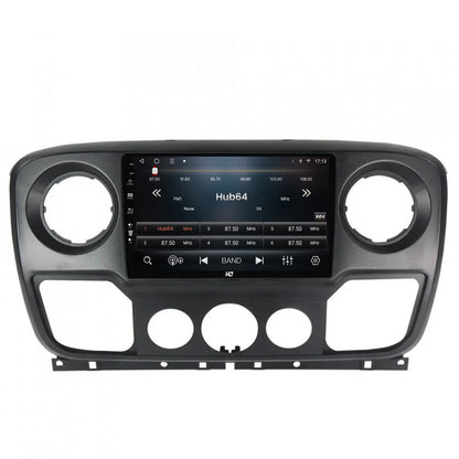 Navigatie HUB64 Opel Movano / Renault Master / Nissan NV400 (2011-2019), 4GB RAM, Android, Quadcore, DSP, GPS, Wi-FI, Carplay, Android Auto, USB, Bluetooth, Waze, Touchscreen, 10.1 Inch