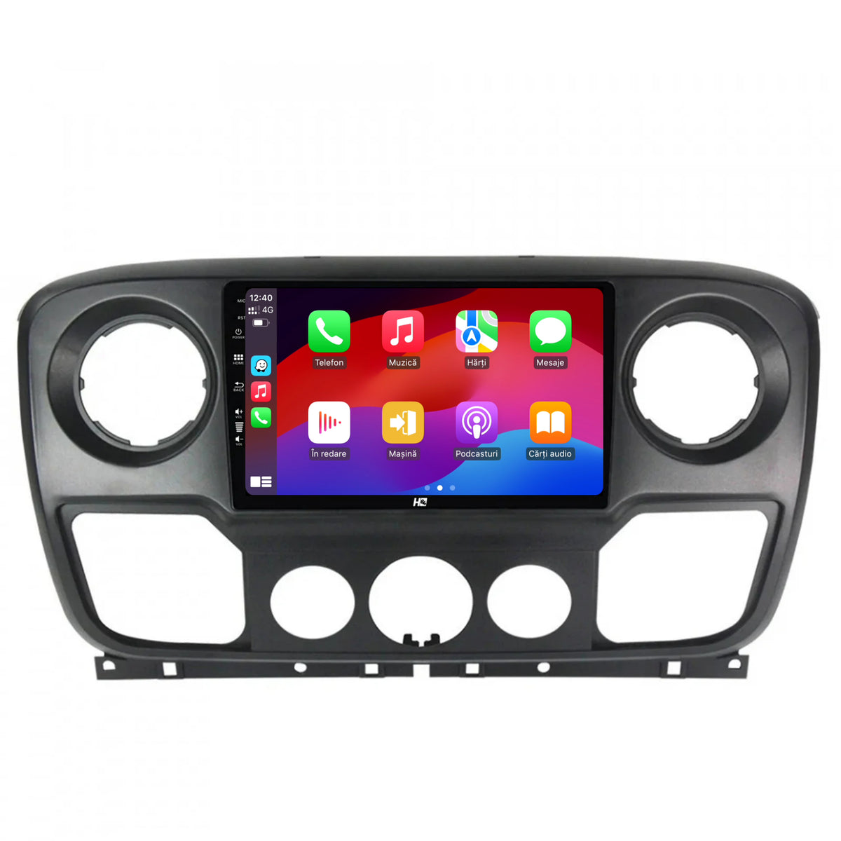 Navigatie HUB64 Opel Movano / Renault Master / Nissan NV400 (2011-2019), 4GB RAM, Android, Quadcore, DSP, GPS, Wi-FI, Carplay, Android Auto, USB, Bluetooth, Waze, Touchscreen, 10.1 Inch