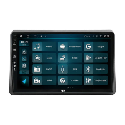 Navigatie HUB64 Opel Movano / Renault Master (2020-2024), 8GB RAM, Android, Octacore, Slot Sim 4G, DSP, GPS, Wi-FI, Carplay, Android Auto, USB, Bluetooth, Waze, Touchscreen, 10.1 Inch