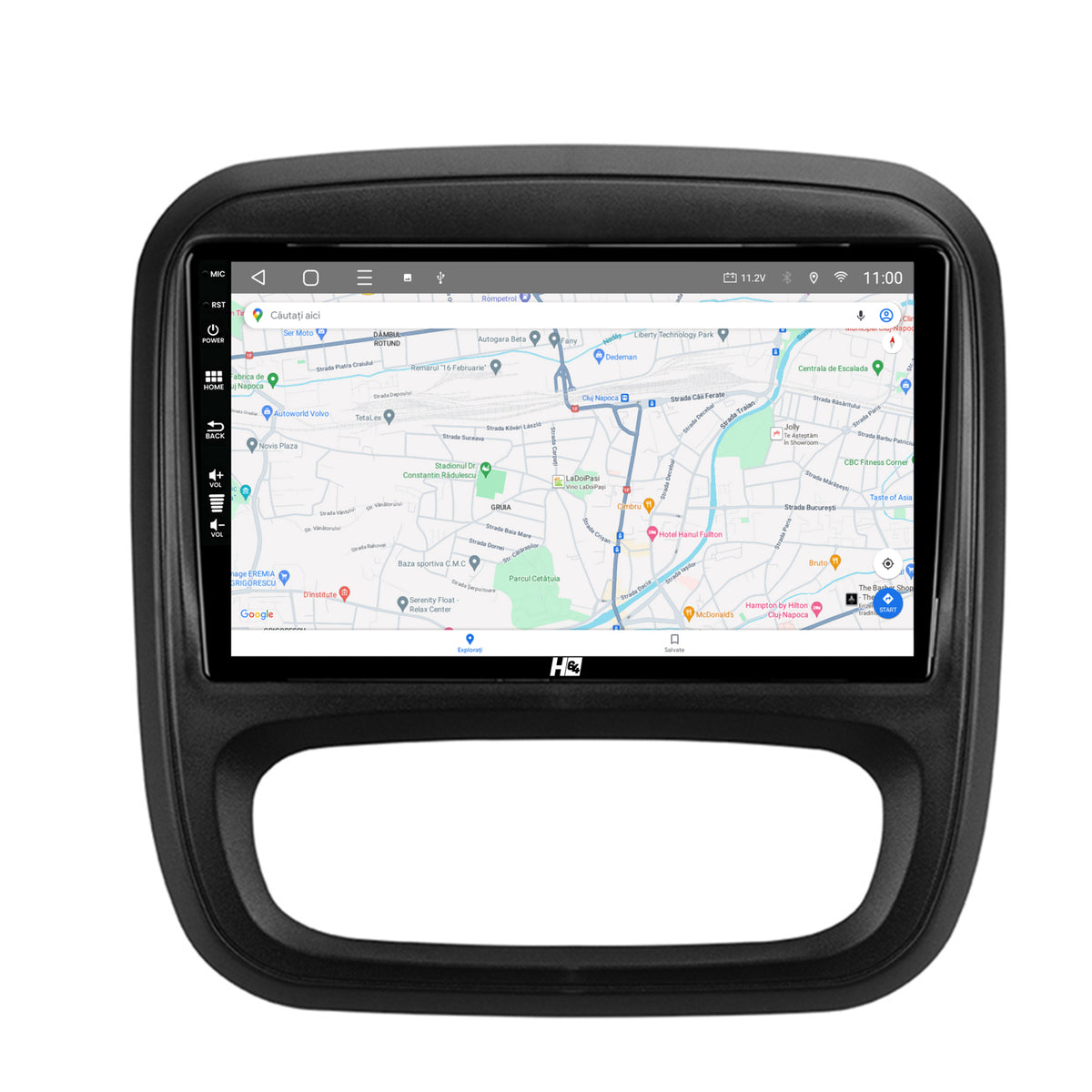 Navigatie HUB64 Opel Vivaro / Renault Trafic / Fiat Talento (2014-2017), 4GB RAM, Android, Quadcore, DSP, GPS, Wi-FI, Carplay, Android Auto, USB, Bluetooth, Waze, Touchscreen, 9 inch
