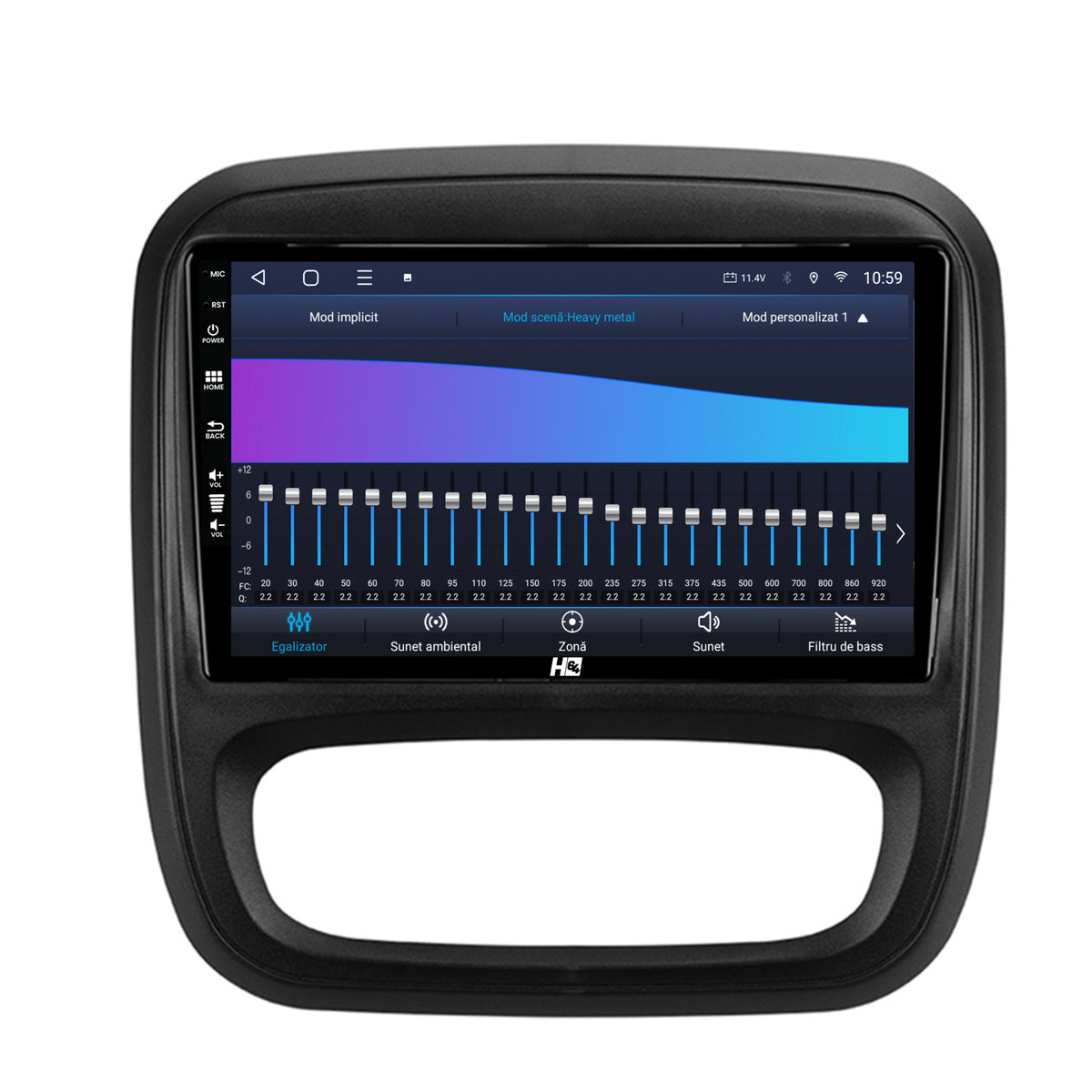 Navigatie HUB64 Opel Vivaro / Renault Trafic / Fiat Talento (2014-2017), 8GB RAM, Android, Octacore, Slot Sim 4G, DSP, GPS, Wi-FI, Carplay, Android Auto, USB, Bluetooth, Waze, Touchscreen, 9 Inch