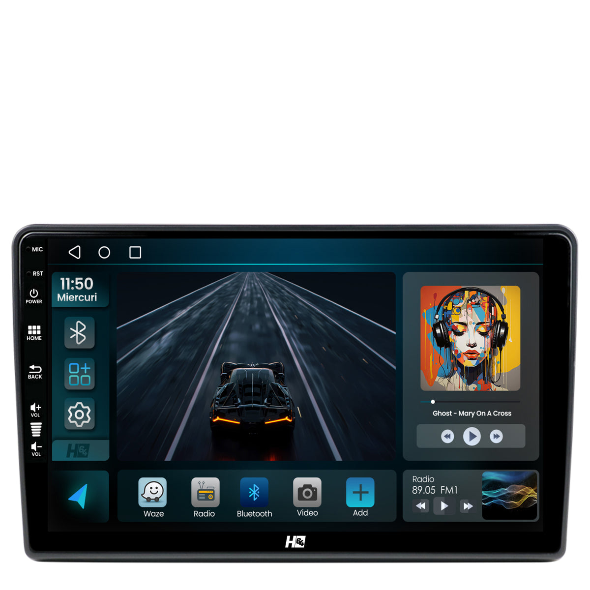Navigatie HUB64 Opel Vivaro / Renault Trafic / Nissan Primastar (2006-2010), 2GB RAM, Android, GPS, Wi-FI, Carplay, Android Auto, USB, Bluetooth, Radio, Waze, Touchscreen, 10 inch