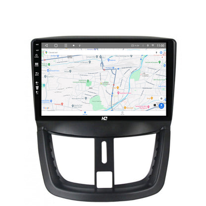 Navigatie HUB64 Peugeot 207, 4GB RAM, Android, Quadcore, DSP, GPS, Wi-FI, Carplay, Android Auto, USB, Bluetooth, Waze, Touchscreen, 9 inch