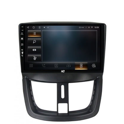 Navigatie HUB64 Peugeot 207, 4GB RAM, Android, Quadcore, DSP, GPS, Wi-FI, Carplay, Android Auto, USB, Bluetooth, Waze, Touchscreen, 9 inch