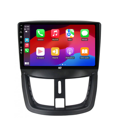 Navigatie HUB64 Peugeot 207, 4GB RAM, Android, Quadcore, DSP, GPS, Wi-FI, Carplay, Android Auto, USB, Bluetooth, Waze, Touchscreen, 9 inch