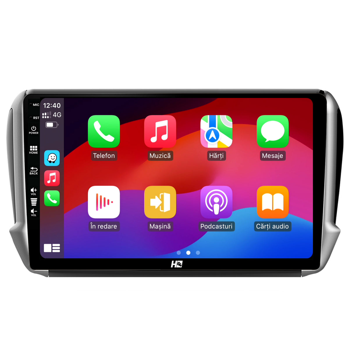 Navigatie HUB64 Peugeot 208/2008 (2012+), 2GB RAM, Android, GPS, Wi-FI, Carplay, Android Auto, USB, Bluetooth, Radio, Waze, Touchscreen, 10.1 inch