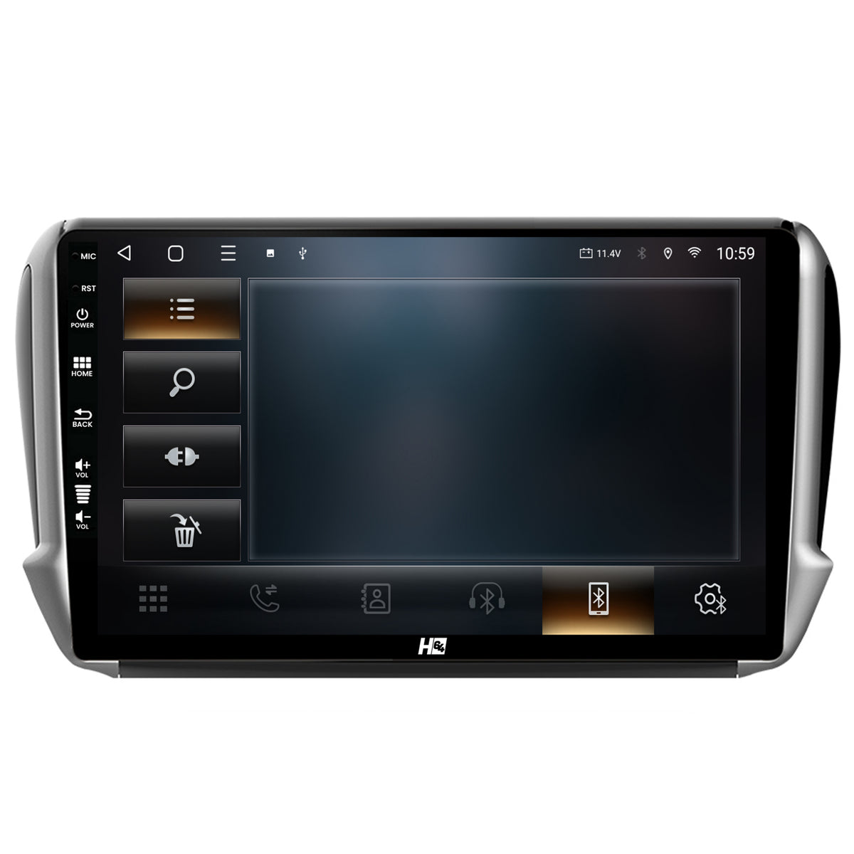 Navigatie HUB64 Peugeot 208/2008 (2012+), 4GB RAM, Android, Quadcore, DSP, GPS, Wi-FI, Carplay, Android Auto, USB, Bluetooth, Waze, Touchscreen, 10.1 Inch