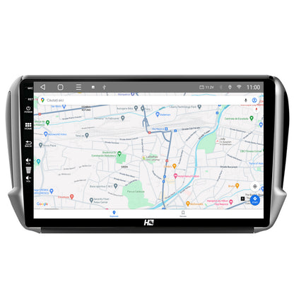 Navigatie HUB64 Peugeot 208/2008 (2012+), 4GB RAM, Android, Quadcore, DSP, GPS, Wi-FI, Carplay, Android Auto, USB, Bluetooth, Waze, Touchscreen, 10.1 Inch