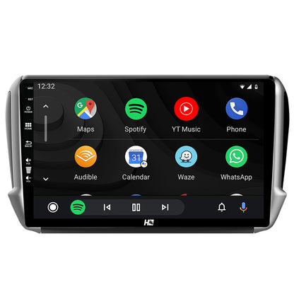 Navigatie HUB64 Peugeot 208/2008 (2012+), 4GB RAM, Android, Quadcore, DSP, GPS, Wi-FI, Carplay, Android Auto, USB, Bluetooth, Waze, Touchscreen, 10.1 Inch