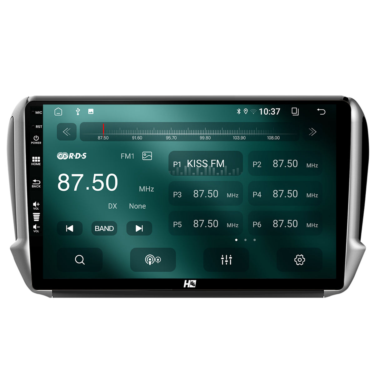 Navigatie HUB64 Peugeot 208/2008 (2012+), 2GB RAM, Android, GPS, Wi-FI, Carplay, Android Auto, USB, Bluetooth, Radio, Waze, Touchscreen, 10.1 inch