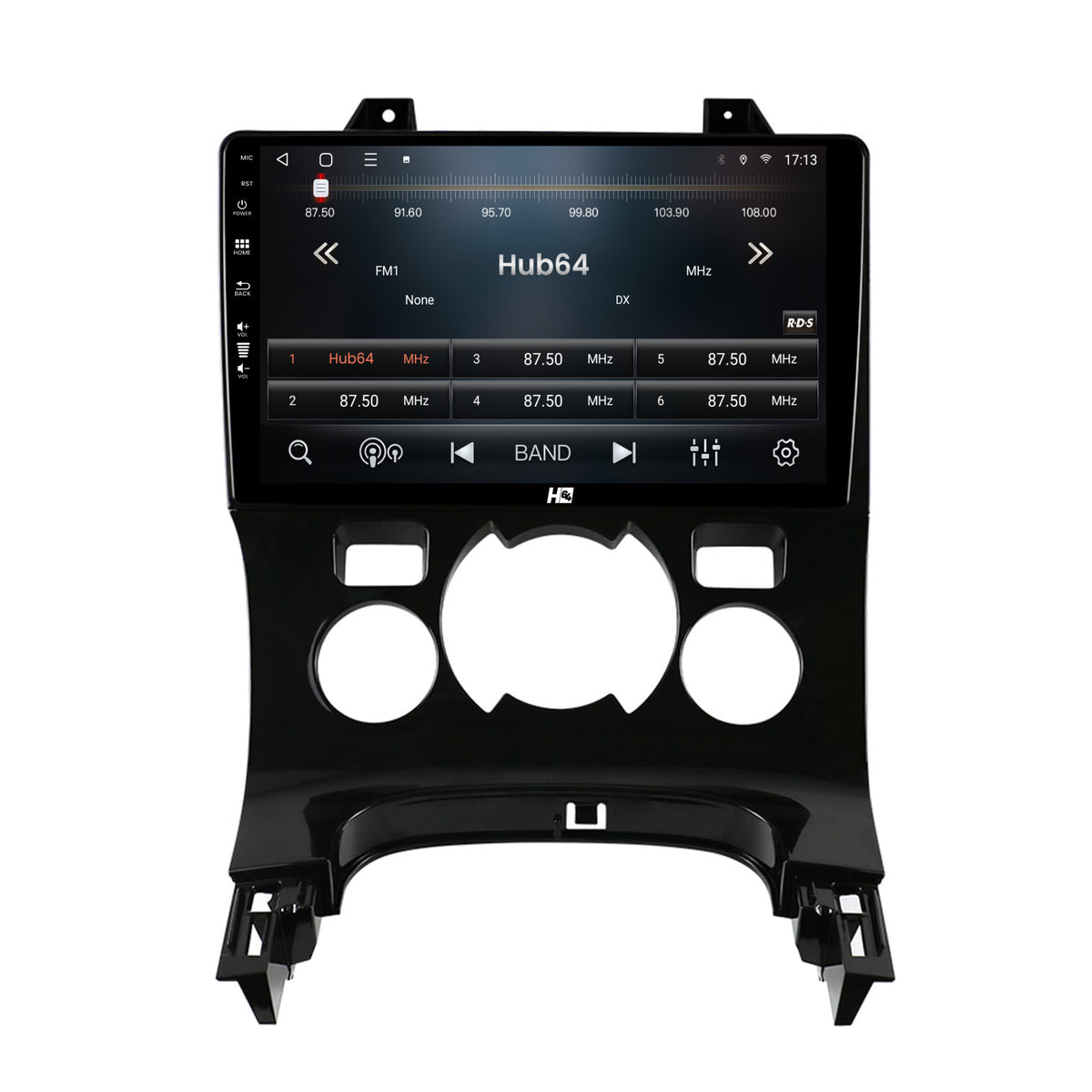 Navigatie HUB64 Peugeot 3008/5008, 2GB RAM, Android, GPS, Wi-FI, Carplay, Android Auto, USB, Bluetooth, Radio, Waze, Touchscreen, 9 inch