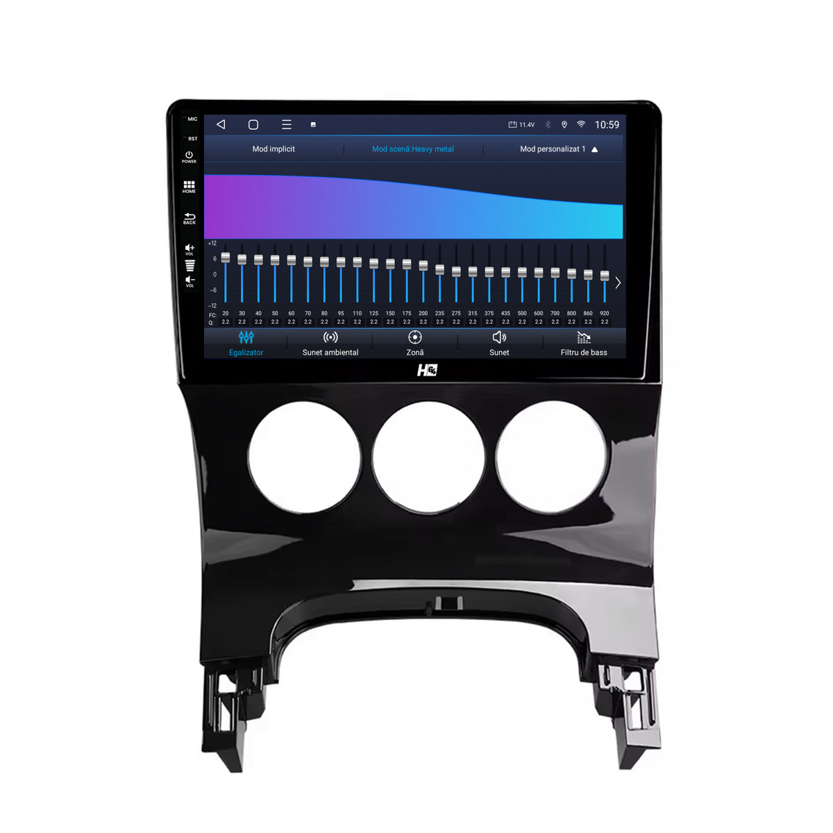 Navigatie HUB64 Peugeot 3008/5008, 4GB RAM, Android, Octacore, Slot Sim 4G, DSP, GPS, Wi-FI, Carplay, Android Auto, USB, Bluetooth, Waze, Touchscreen, 9 inch