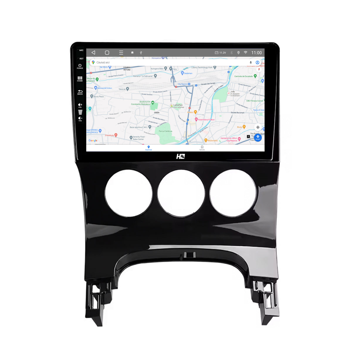 Navigatie HUB64 Peugeot 3008/5008, 4GB RAM, Android, Quadcore, DSP, GPS, Wi-FI, Carplay, Android Auto, USB, Bluetooth, Waze, Touchscreen, 9 inch