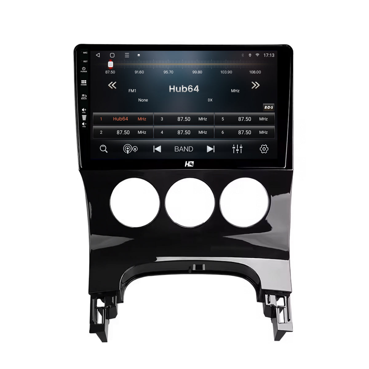 Navigatie HUB64 Peugeot 3008/5008, 6GB RAM, Android, Octacore, Slot Sim 4G, DSP, GPS, Wi-FI, Carplay, Android Auto, USB, Bluetooth, Waze, Touchscreen, 9 Inch