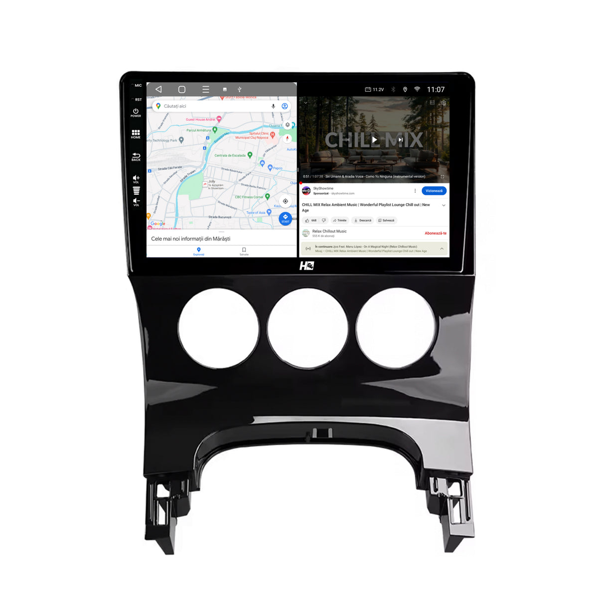 Navigatie HUB64 Peugeot 3008/5008, 8GB RAM, Android, Octacore, Slot Sim 4G, DSP, GPS, Wi-FI, Carplay, Android Auto, USB, Bluetooth, Waze, Touchscreen, 9 Inch