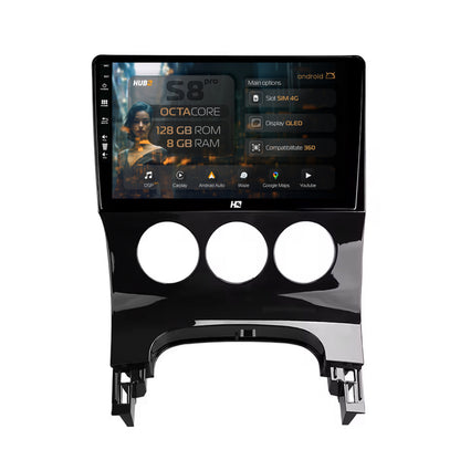 Navigatie HUB64 Peugeot 3008/5008, 8GB RAM, Android, Octacore, Slot Sim 4G, DSP, GPS, Wi-FI, Carplay, Android Auto, USB, Bluetooth, Waze, Touchscreen, 9 Inch