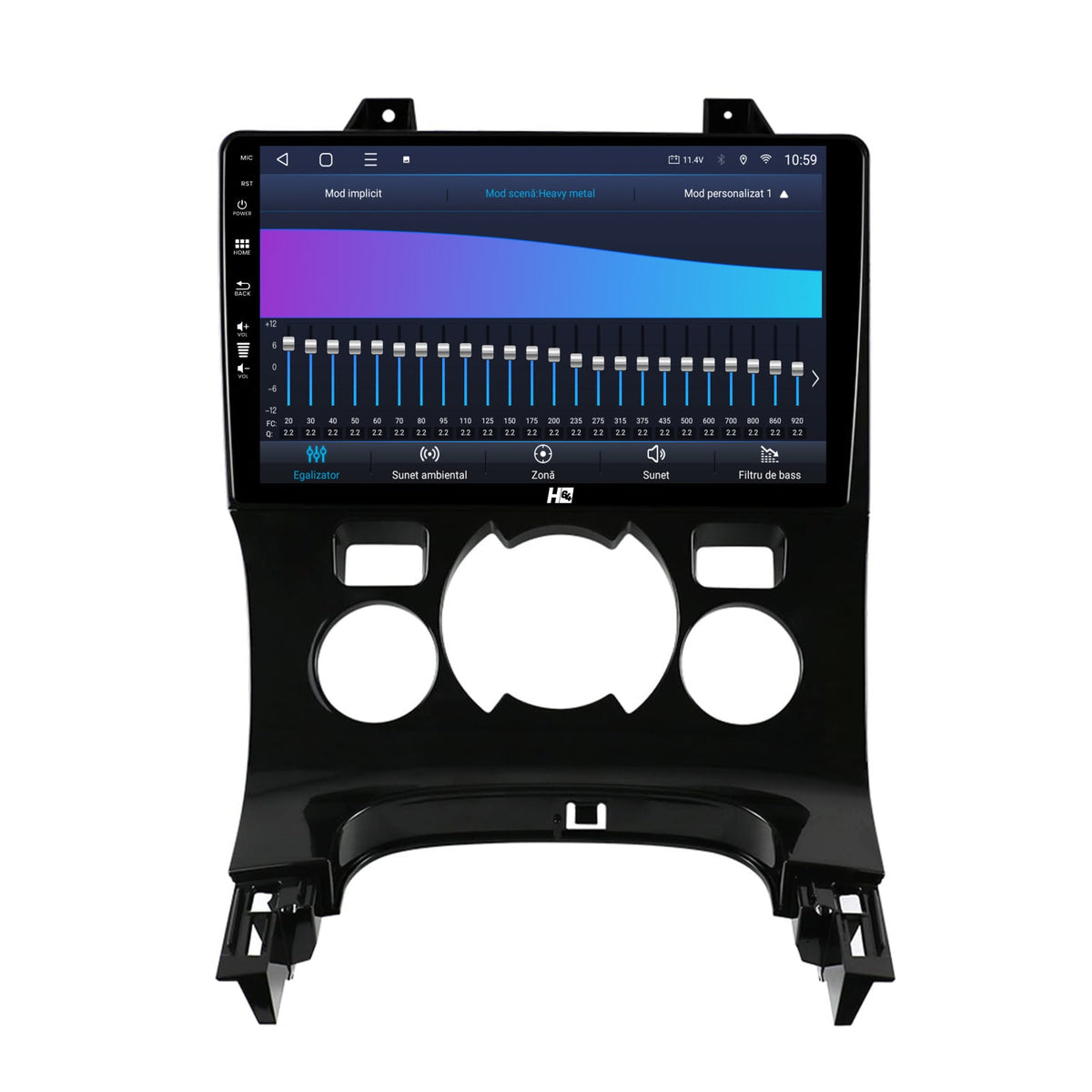 Navigatie HUB64 Peugeot 3008/5008, 8GB RAM, Android, Octacore, Slot Sim 4G, DSP, GPS, Wi-FI, Carplay, Android Auto, USB, Bluetooth, Waze, Touchscreen, 9 Inch