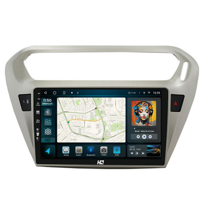 Navigatie HUB64 Peugeot 301 / Citroen C-Elysee, 4GB RAM, Android, Quadcore, DSP, GPS, Wi-FI, Carplay, Android Auto, USB, Bluetooth, Waze, Touchscreen, 9 inch