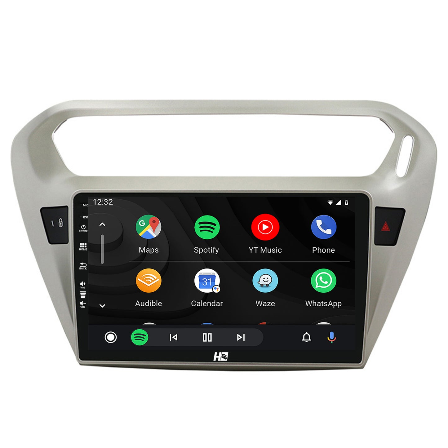 Navigatie HUB64 Peugeot 301 / Citroen C-Elysee, 8GB RAM, Android, Octacore, Slot Sim 4G, DSP, GPS, Wi-FI, Carplay, Android Auto, USB, Bluetooth, Waze, Touchscreen, 9 Inch