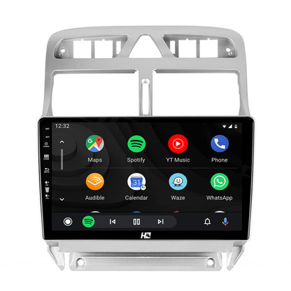 Navigatie HUB64 Peugeot 307, 4GB RAM, Android, Quadcore, DSP, GPS, Wi-FI, Carplay, Android Auto, USB, Bluetooth, Waze, Touchscreen, 9 inch