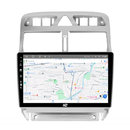 Navigatie HUB64 Peugeot 307, 6GB RAM, Android, Octacore, Slot Sim 4G, DSP, GPS, Wi-FI, Carplay, Android Auto, USB, Bluetooth, Waze, Touchscreen, 9 Inch