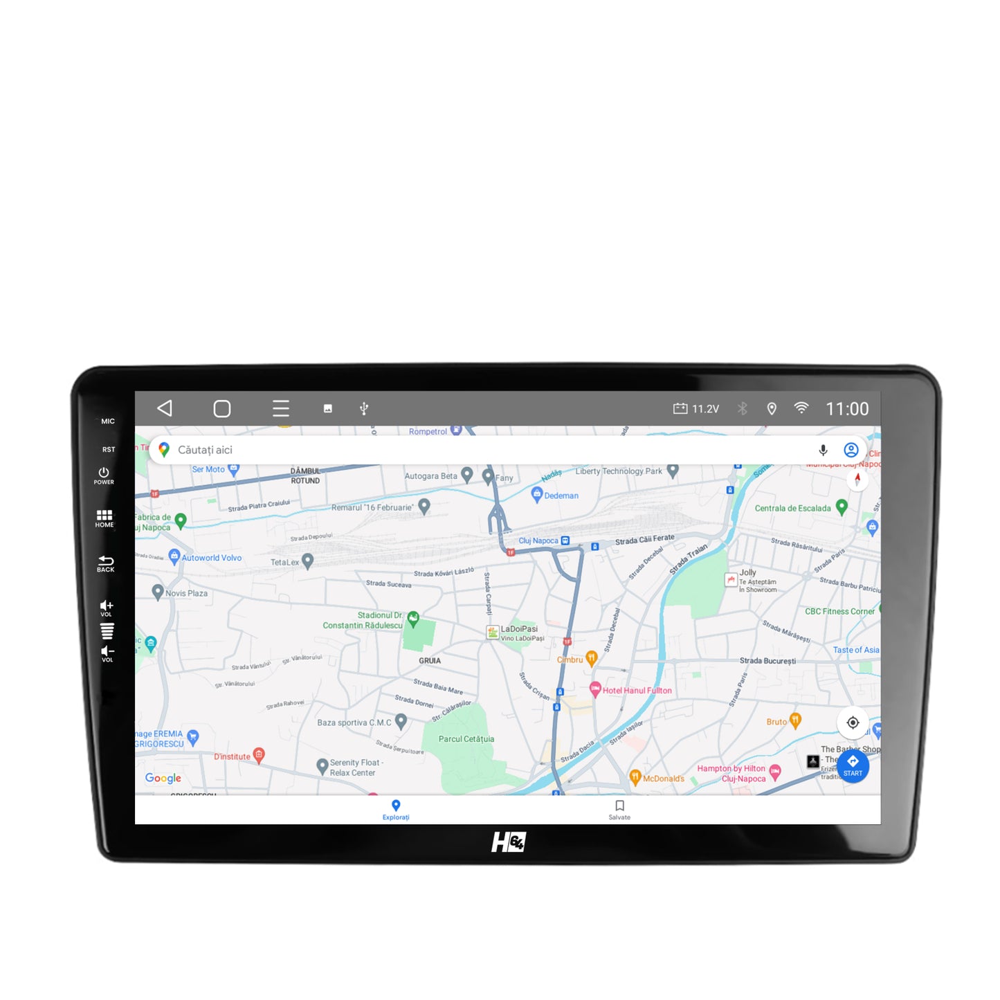 Navigatie HUB64 Peugeot 307, 8GB RAM, Android, Octacore, Slot Sim 4G, DSP, GPS, Wi-FI, Carplay, Android Auto, USB, Bluetooth, Waze, Touchscreen, 9 Inch