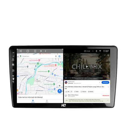 Navigatie HUB64 Peugeot 307, 8GB RAM, Android, Octacore, Slot Sim 4G, DSP, GPS, Wi-FI, Carplay, Android Auto, USB, Bluetooth, Waze, Touchscreen, 9 Inch