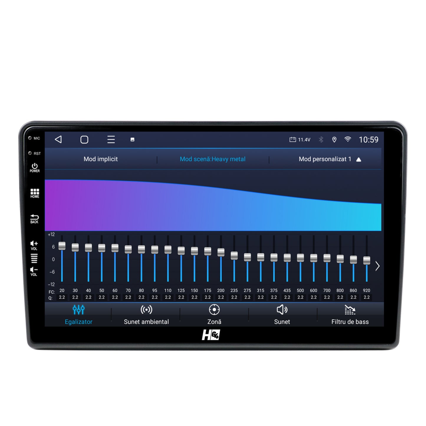 Navigatie HUB64 Peugeot 308 (2012-2017), 8GB RAM, Android, Octacore, Slot Sim 4G, DSP, GPS, Wi-FI, Carplay, Android Auto, USB, Bluetooth, Waze, Touchscreen, 9 Inch