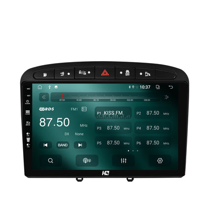 Navigatie HUB64 Peugeot 308/408 (2008-2013), 2GB RAM, Android, GPS, Wi-FI, Carplay, Android Auto, USB, Bluetooth, Radio, Waze, Touchscreen, 9 inch