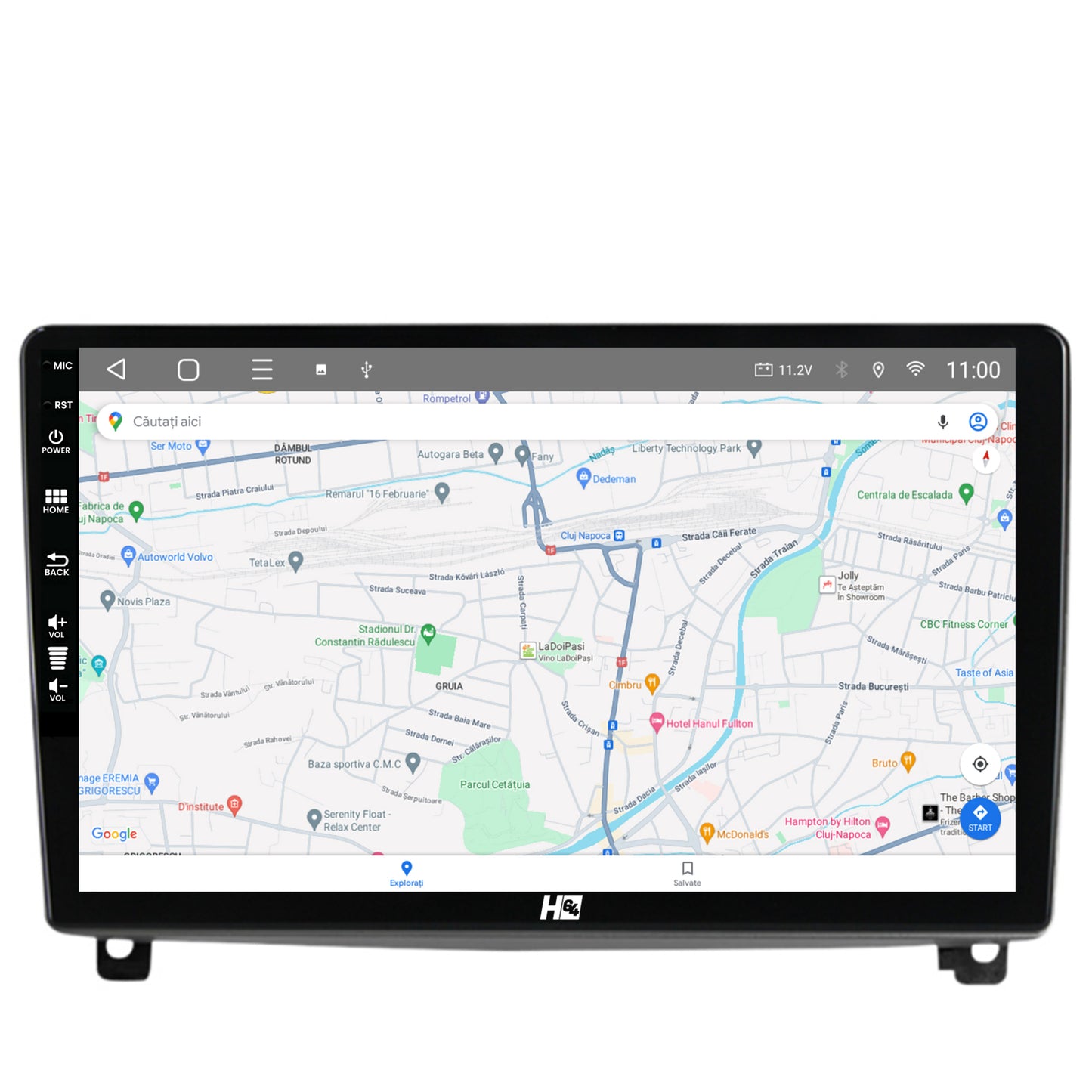 Navigatie HUB64 Peugeot 407 (2004-2011), 6GB RAM, Android, Octacore, Slot Sim 4G, DSP, GPS, Wi-FI, Carplay, Android Auto, USB, Bluetooth, Waze, Touchscreen, 9 Inch