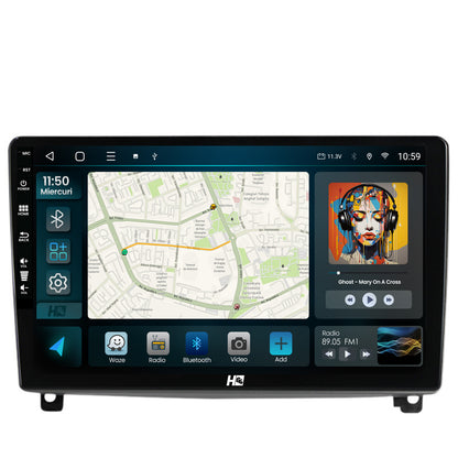 Navigatie HUB64 Peugeot 407 (2004-2011), 8GB RAM, Android, Octacore, Slot Sim 4G, DSP, GPS, Wi-FI, Carplay, Android Auto, USB, Bluetooth, Waze, Touchscreen, 9 Inch