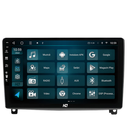 Navigatie HUB64 Peugeot 407 (2004-2011), 8GB RAM, Android, Octacore, Slot Sim 4G, DSP, GPS, Wi-FI, Carplay, Android Auto, USB, Bluetooth, Waze, Touchscreen, 9 Inch