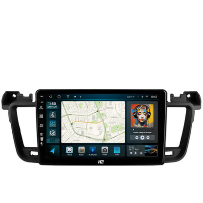 Navigatie HUB64 Peugeot 508 (2010-2018), 2GB RAM, Android, GPS, Wi-FI, Carplay, Android Auto, USB, Bluetooth, Radio, Waze, Touchscreen, 9 inch