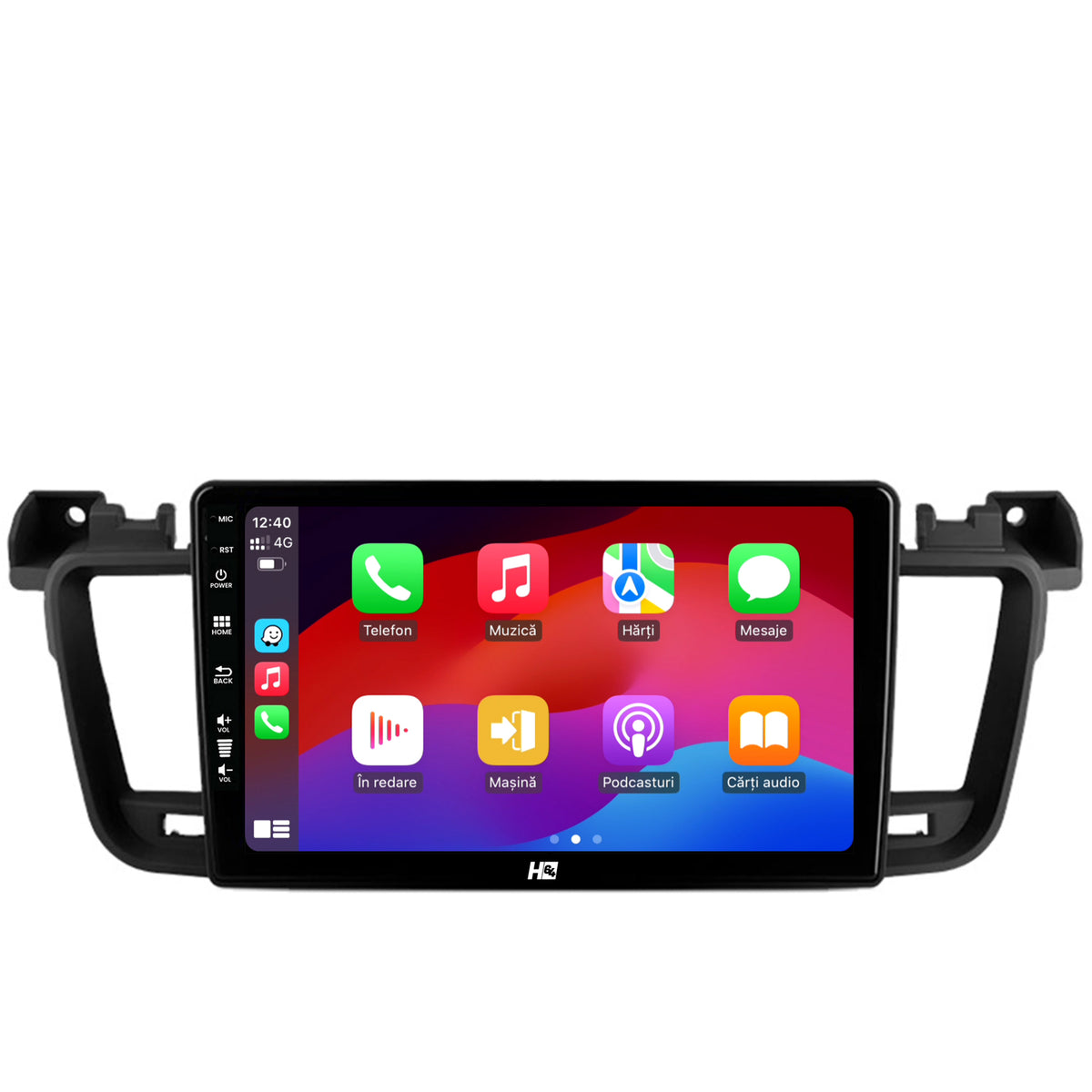 Navigatie HUB64 Peugeot 508 (2010-2018), 2GB RAM, Android, GPS, Wi-FI, Carplay, Android Auto, USB, Bluetooth, Radio, Waze, Touchscreen, 9 inch