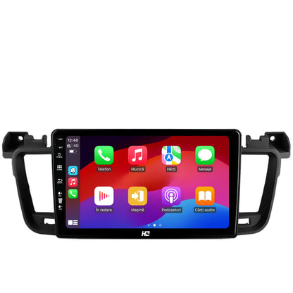 Navigatie HUB64 Peugeot 508 (2010-2018), 4GB RAM, Android, Quadcore, DSP, GPS, Wi-FI, Carplay, Android Auto, USB, Bluetooth, Waze, Touchscreen, 9 inch