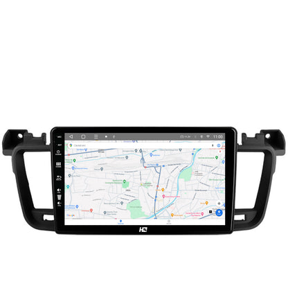 Navigatie HUB64 Peugeot 508 (2010-2018), 8GB RAM, Android, Octacore, Slot Sim 4G, DSP, GPS, Wi-FI, Carplay, Android Auto, USB, Bluetooth, Waze, Touchscreen, 9 Inch