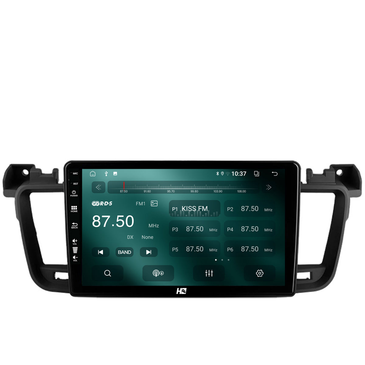Navigatie HUB64 Peugeot 508 (2010-2018), 2GB RAM, Android, GPS, Wi-FI, Carplay, Android Auto, USB, Bluetooth, Radio, Waze, Touchscreen, 9 inch