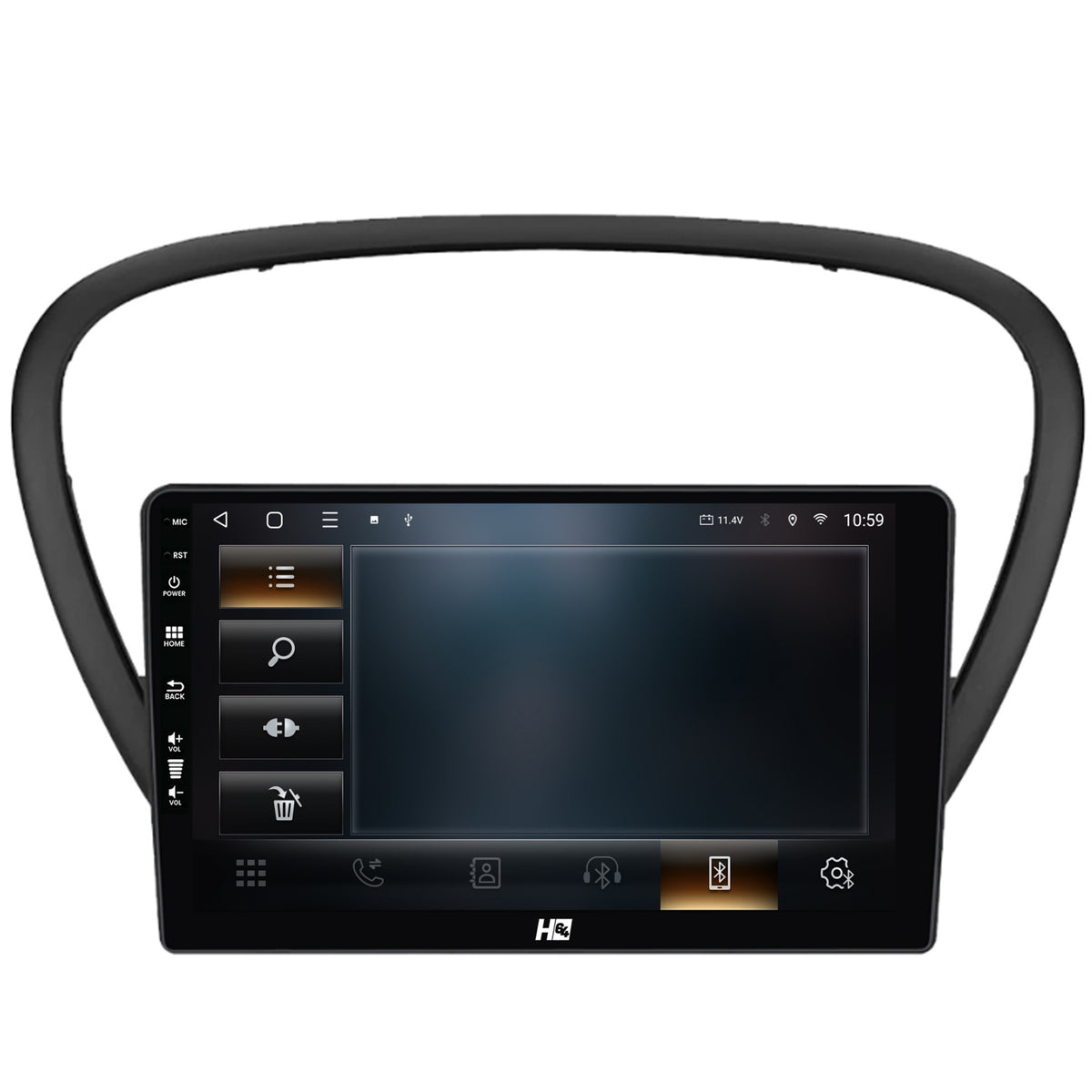 Navigatie HUB64 Peugeot 607 (2004-2011), 4GB RAM, Android, Quadcore, DSP, GPS, Wi-FI, Carplay, Android Auto, USB, Bluetooth, Waze, Touchscreen, 9 inch