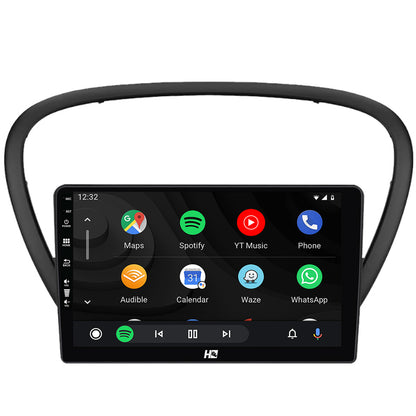 Navigatie HUB64 Peugeot 607 (2004-2011), 4GB RAM, Android, Quadcore, DSP, GPS, Wi-FI, Carplay, Android Auto, USB, Bluetooth, Waze, Touchscreen, 9 inch