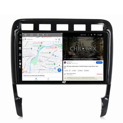 Navigatie HUB64 Porsche Cayenne (2002-2010), 4GB RAM, Android, Octacore, Slot Sim 4G, DSP, GPS, Wi-FI, Carplay, Android Auto, USB, Bluetooth, Waze, Touchscreen, 9 inch