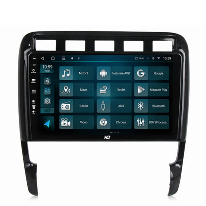 Navigatie HUB64 Porsche Cayenne (2002-2010), 6GB RAM, Android, Octacore, Slot Sim 4G, DSP, GPS, Wi-FI, Carplay, Android Auto, USB, Bluetooth, Waze, Touchscreen, 9 Inch