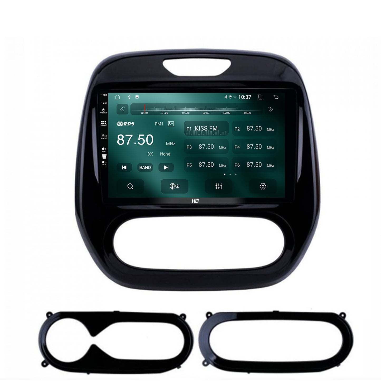Navigatie HUB64 Renault Captur (2013-2019), 2GB RAM, Android, GPS, Wi-FI, Carplay, Android Auto, USB, Bluetooth, Radio, Waze, Touchscreen, 9 inch