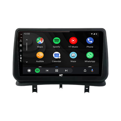 Navigatie HUB64 Renault Clio 3 (2005-2013), 6GB RAM, Android, Octacore, Slot Sim 4G, DSP, GPS, Wi-FI, Carplay, Android Auto, USB, Bluetooth, Waze, Touchscreen, 9 Inch