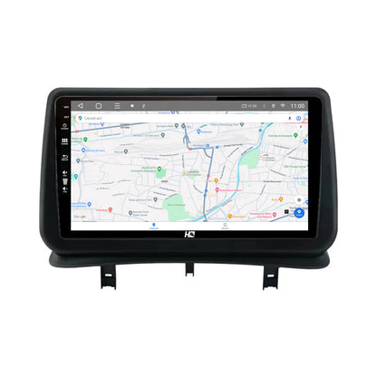 Navigatie HUB64 Renault Clio 3 (2005-2013), 8GB RAM, Android, Octacore, Slot Sim 4G, DSP, GPS, Wi-FI, Carplay, Android Auto, USB, Bluetooth, Waze, Touchscreen, 9 Inch