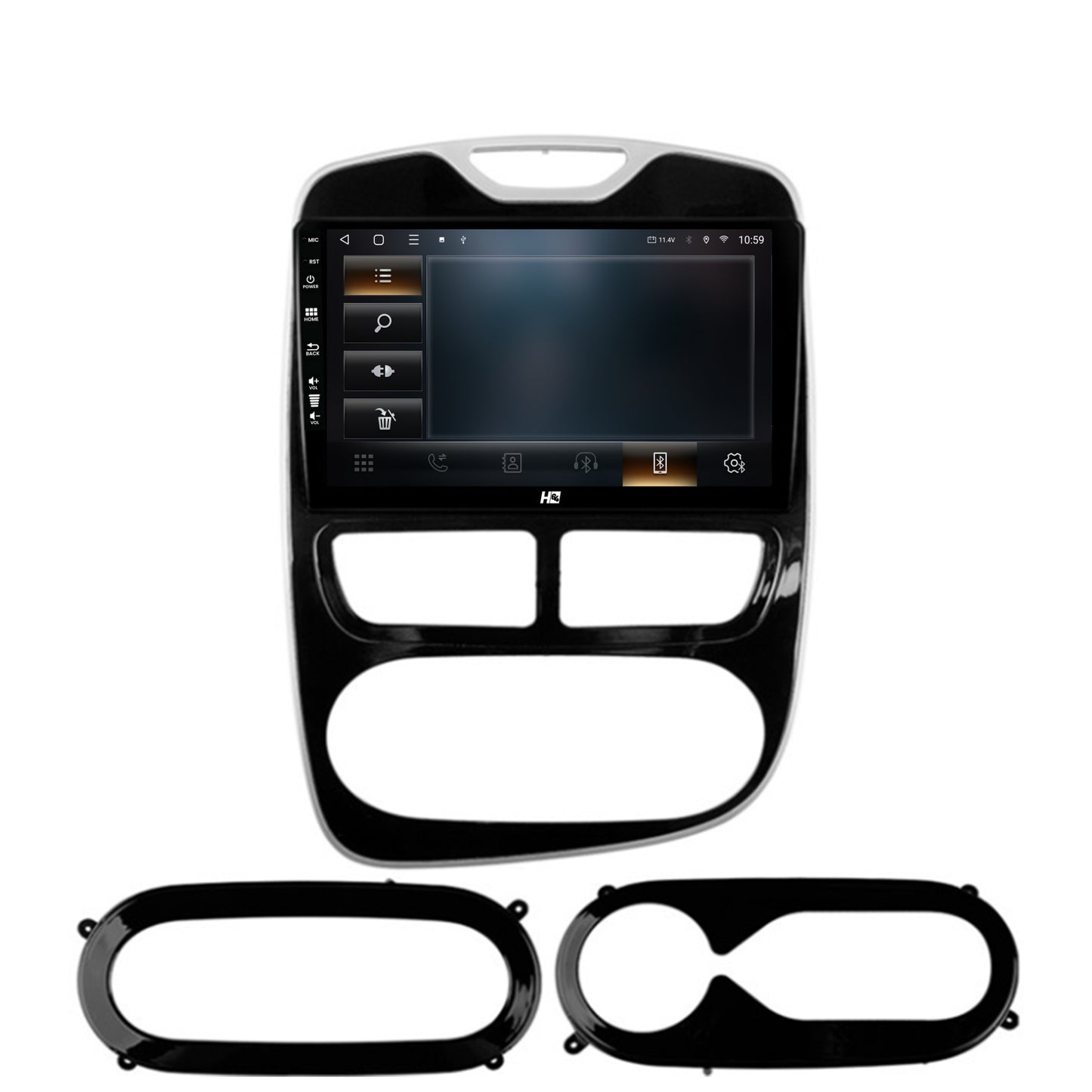 Navigatie HUB64 Renault Clio IV (2012-2016), 2GB RAM, Android, GPS, Wi-FI, Carplay, Android Auto, USB, Bluetooth, Radio, Waze, Touchscreen, 9 inch