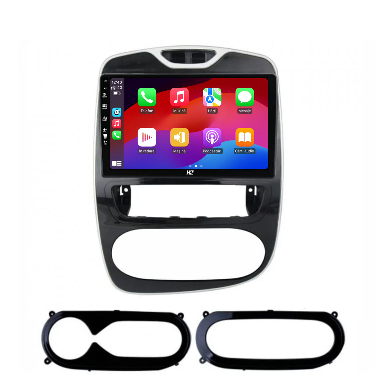 Navigatie HUB64 Renault Clio IV (2016-2019), 4GB RAM, Android, Quadcore, DSP, GPS, Wi-FI, Carplay, Android Auto, USB, Bluetooth, Waze, Touchscreen, 9 Inch