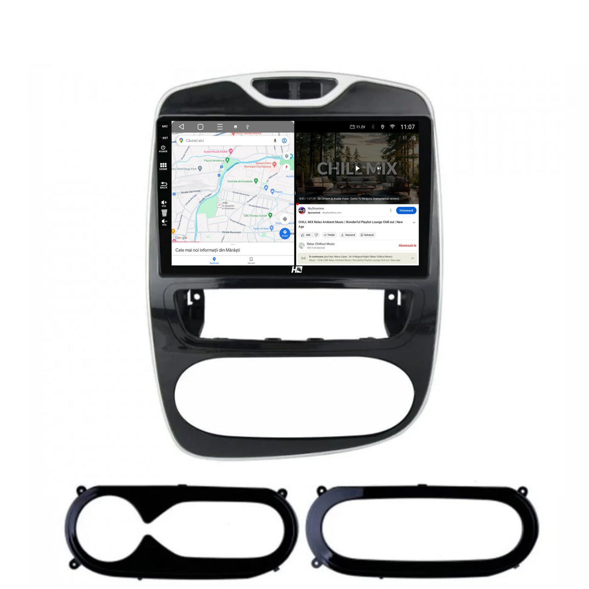 Navigatie HUB64 Renault Clio IV (2016-2019), 8GB RAM, Android, Octacore, Slot Sim 4G, DSP, GPS, Wi-FI, Carplay, Android Auto, USB, Bluetooth, Waze, Touchscreen, 9 Inch